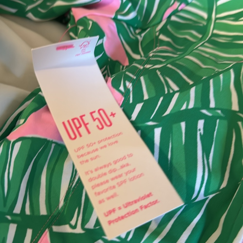 NWT Lilly Pulitzer Rashguard Swimsuit  Lets Go Bananas - size 4 - Picture 5 of 7